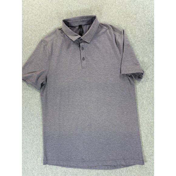 Lululemon Athletica TECH Short Sleeve Performance Polo Shirt (Men's Large) - Picture 1 of 10